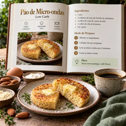 Página do e-book: Pão de micro-ondas