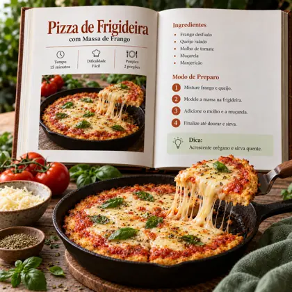 Página do e-book: Pizza de frigideira